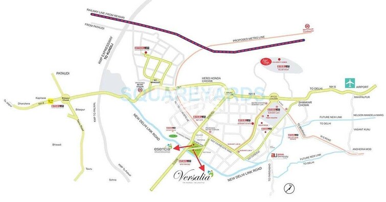 Ansal Versalia Phase A2 Location Image