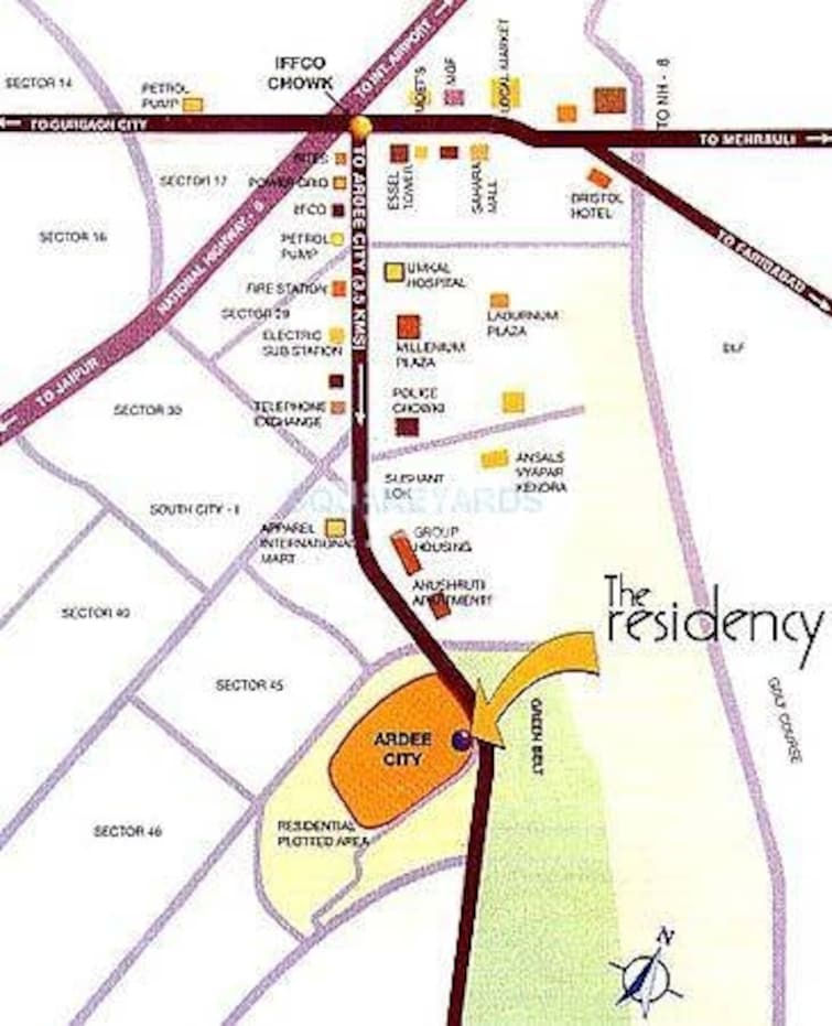 Ardee City The Residency Location Image