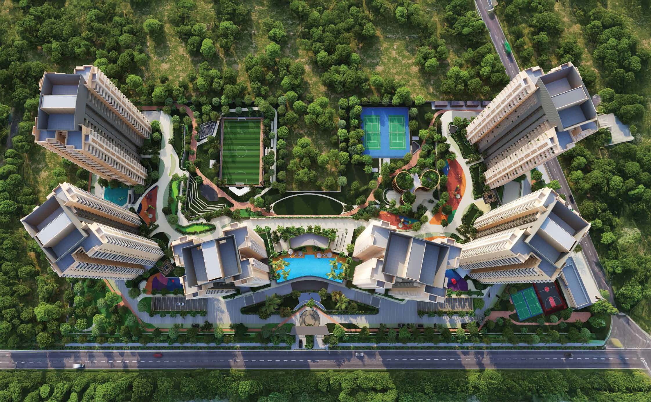 Ashiana Aaroham Tower View