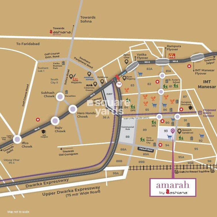 Ashiana Amarah Location Image