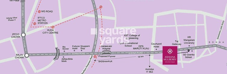 Ashiana Mulberry Location Image