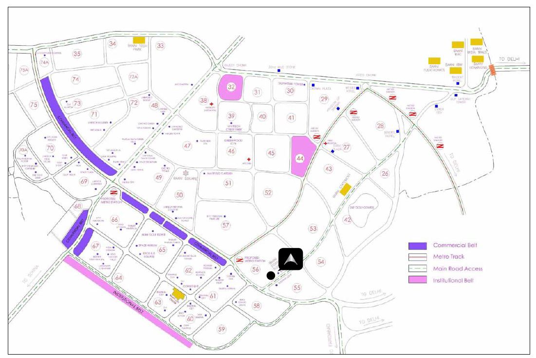 Baani Address One Location Image
