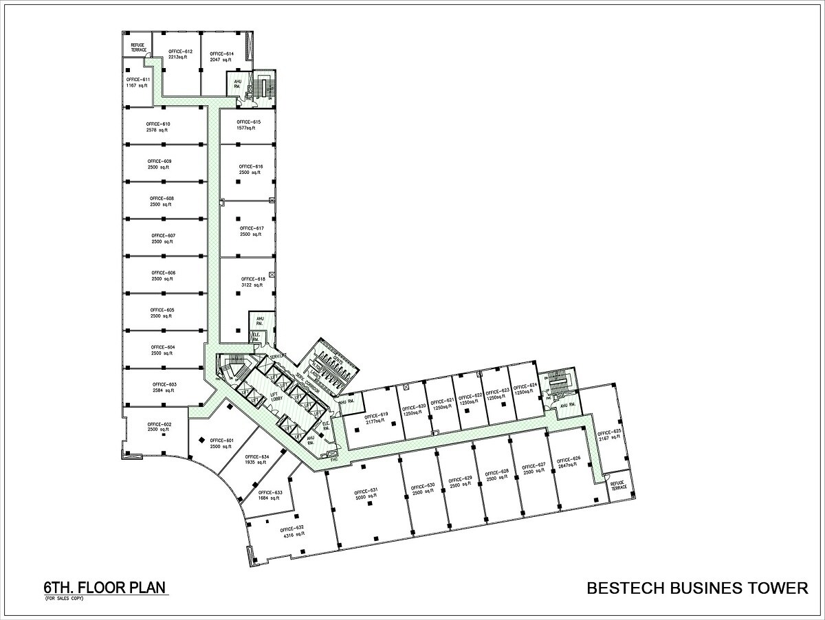 Bestech Business Tower Floor Plans