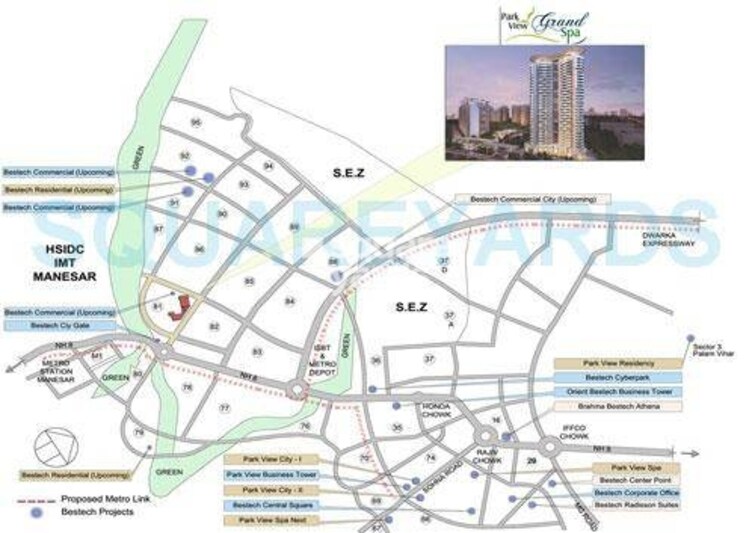 Bestech Park View Grand Spa-Spa Signature Tower Location Image