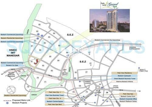 Bestech Park View Grand Spa-Spa Signature Tower Location Image