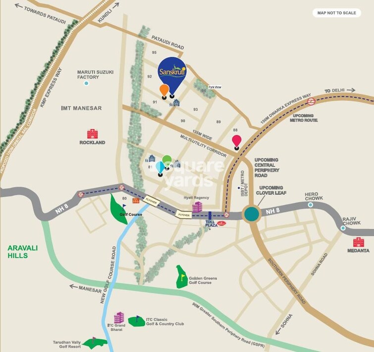 Bestech Park View Sanskruti Location Image