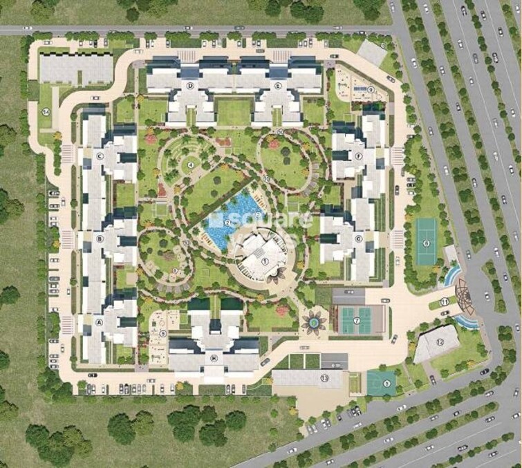 Bestech Park View Sanskruti Master Plan Image