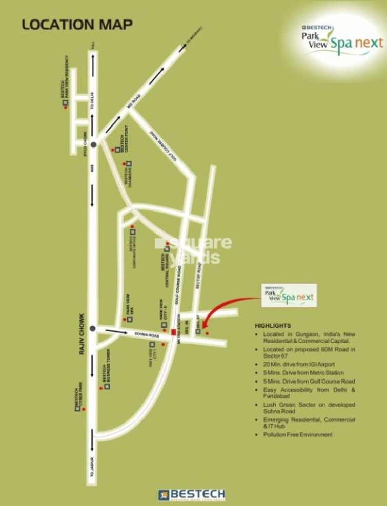 Bestech Park View Spa Next Location Image