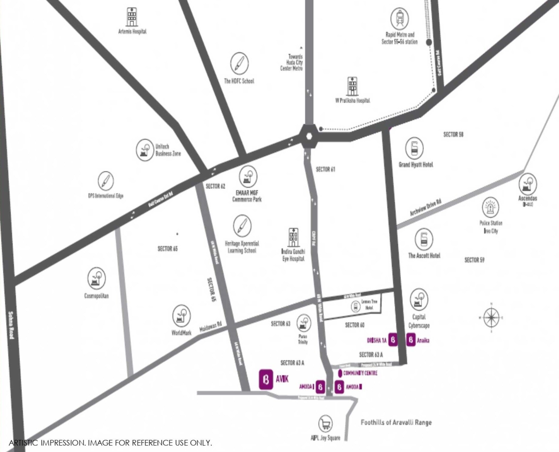 Birla Navya Avik Location Image