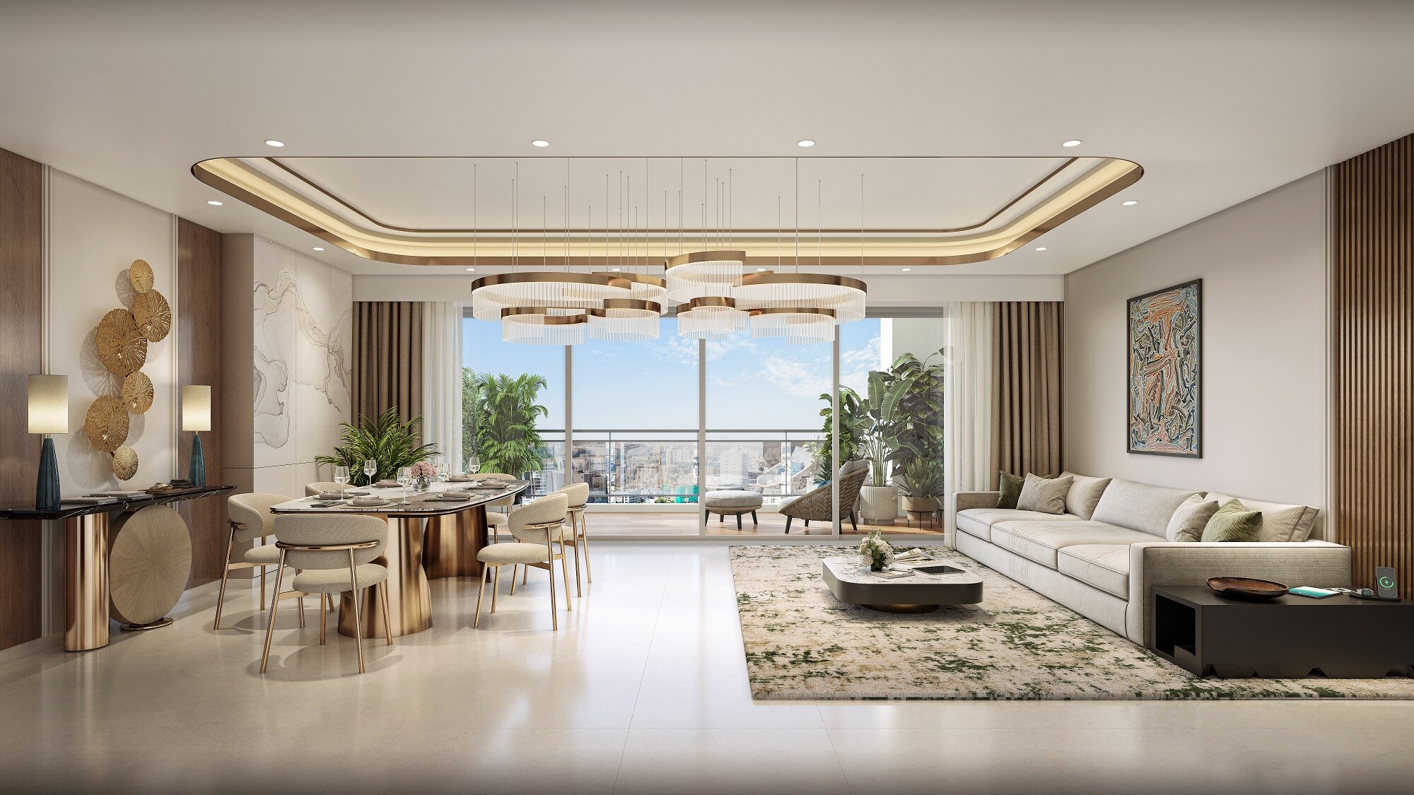 Birla Pravaah Apartment Interiors