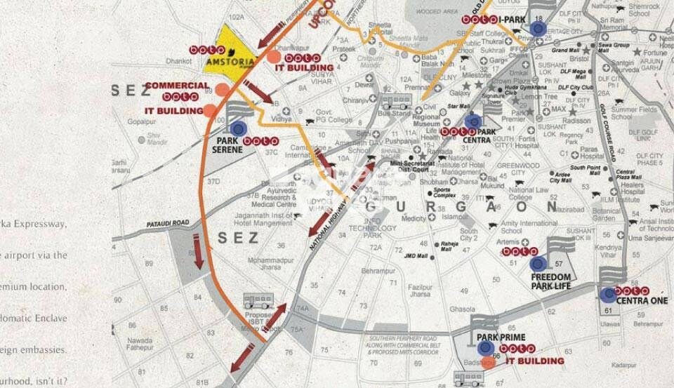 BPTP Amstoria Plot Location Image