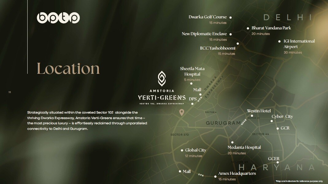 BPTP Amstoria Verti Greens Location Image