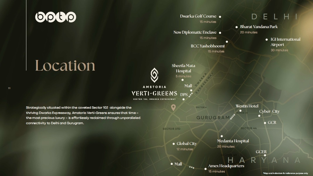 BPTP Amstoria Verti Greens Location Image