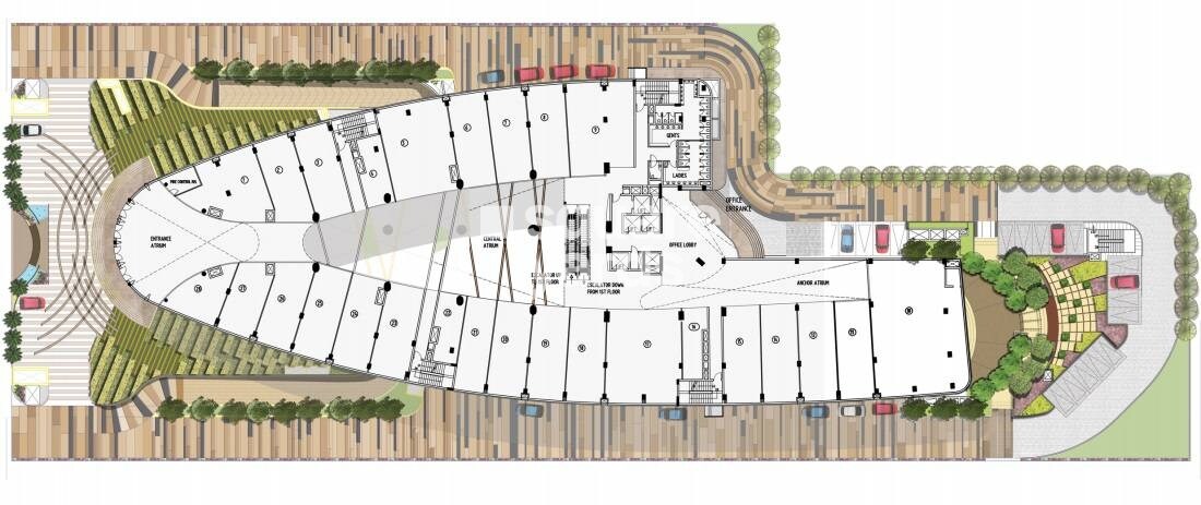 BPTP Centra One Master Plan Image