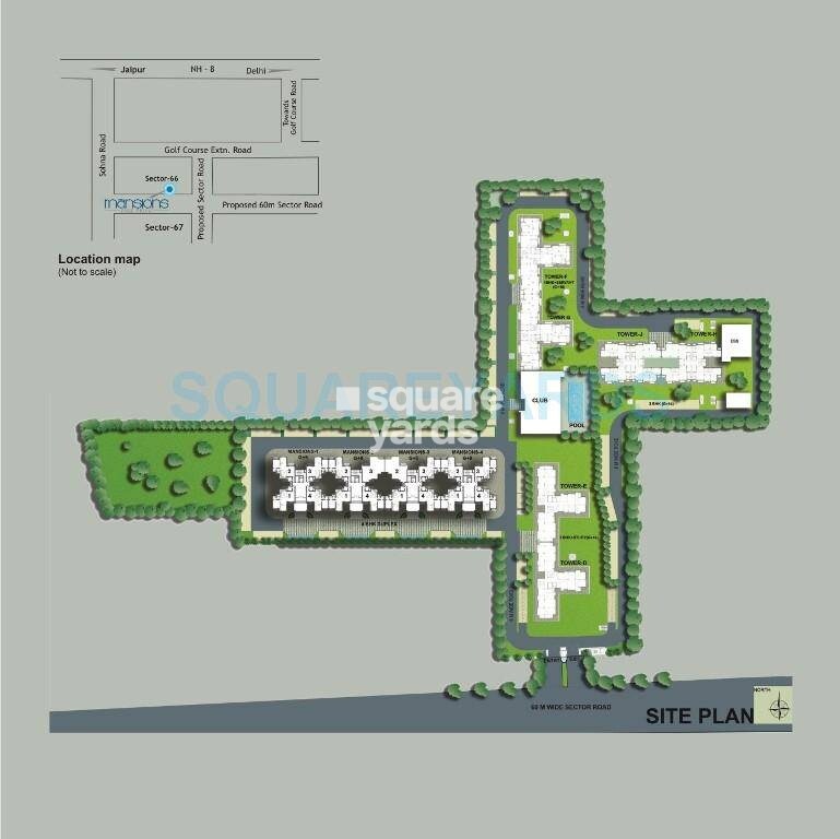 BPTP Mansions Park Prime Master Plan 1