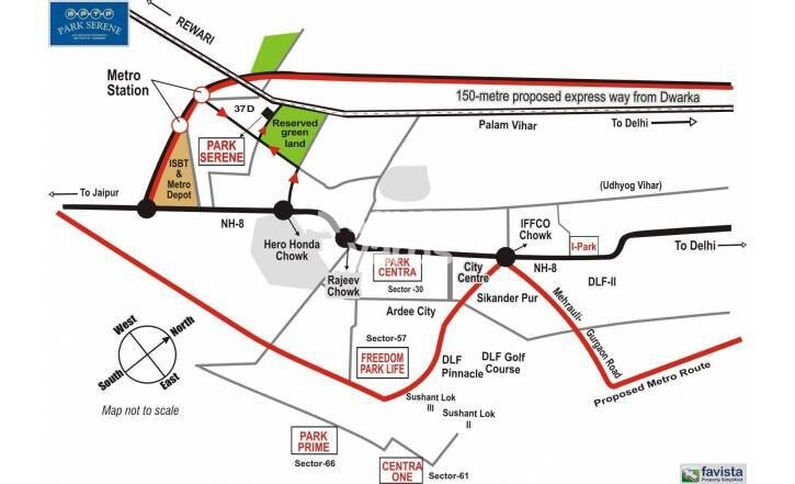 BPTP Park Serene Phase II Location Image