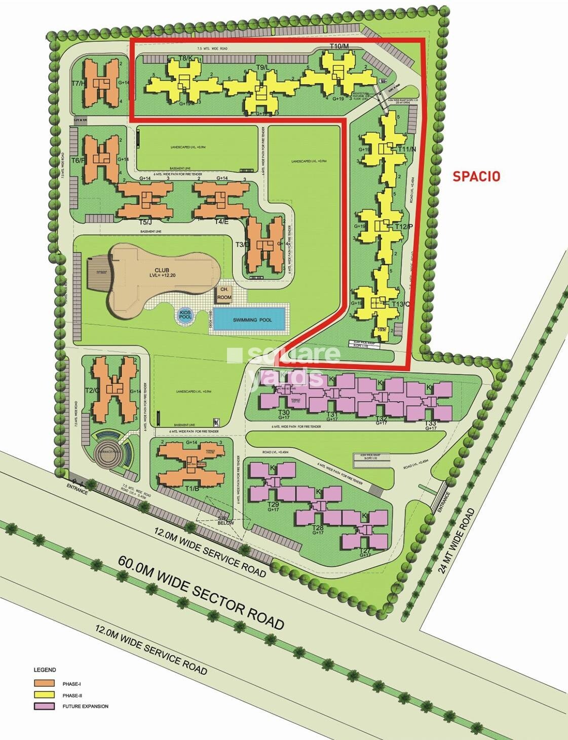 BPTP Spacio Park Serene Master Plan Image 1