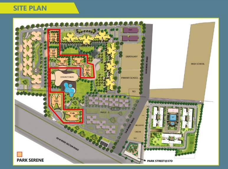 BPTP Spacio Park Serene Master Plan Image 2