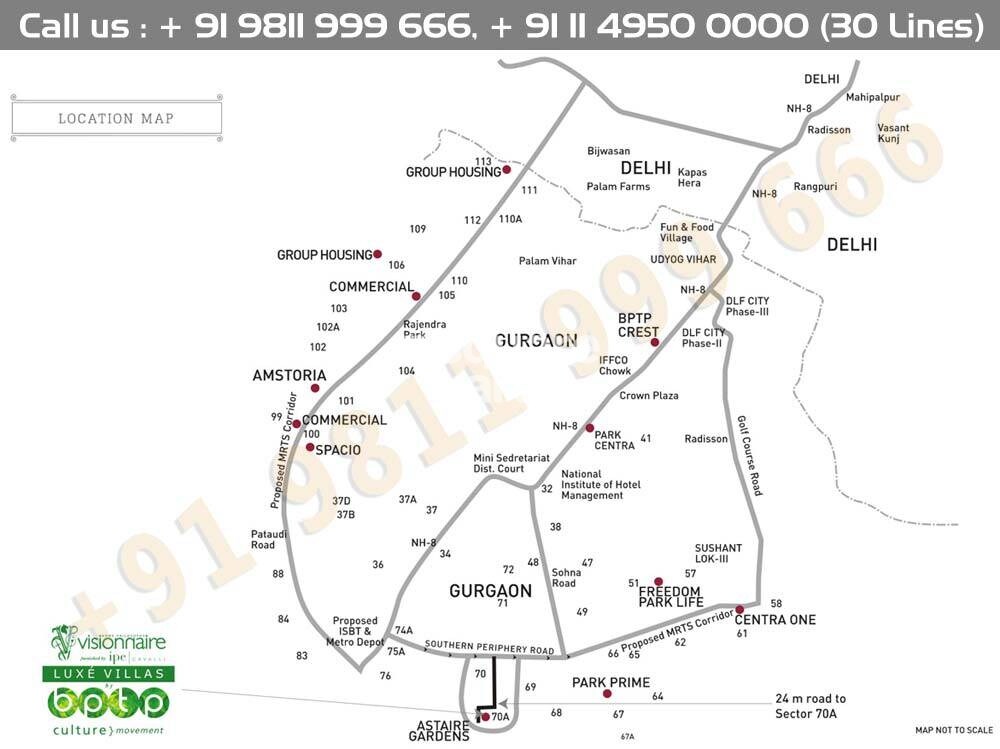 BPTP Visionnaire Luxe Villas Location Image