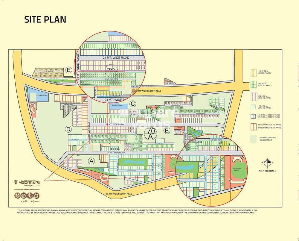 BPTP Visionnaire Villas Master Plan Image
