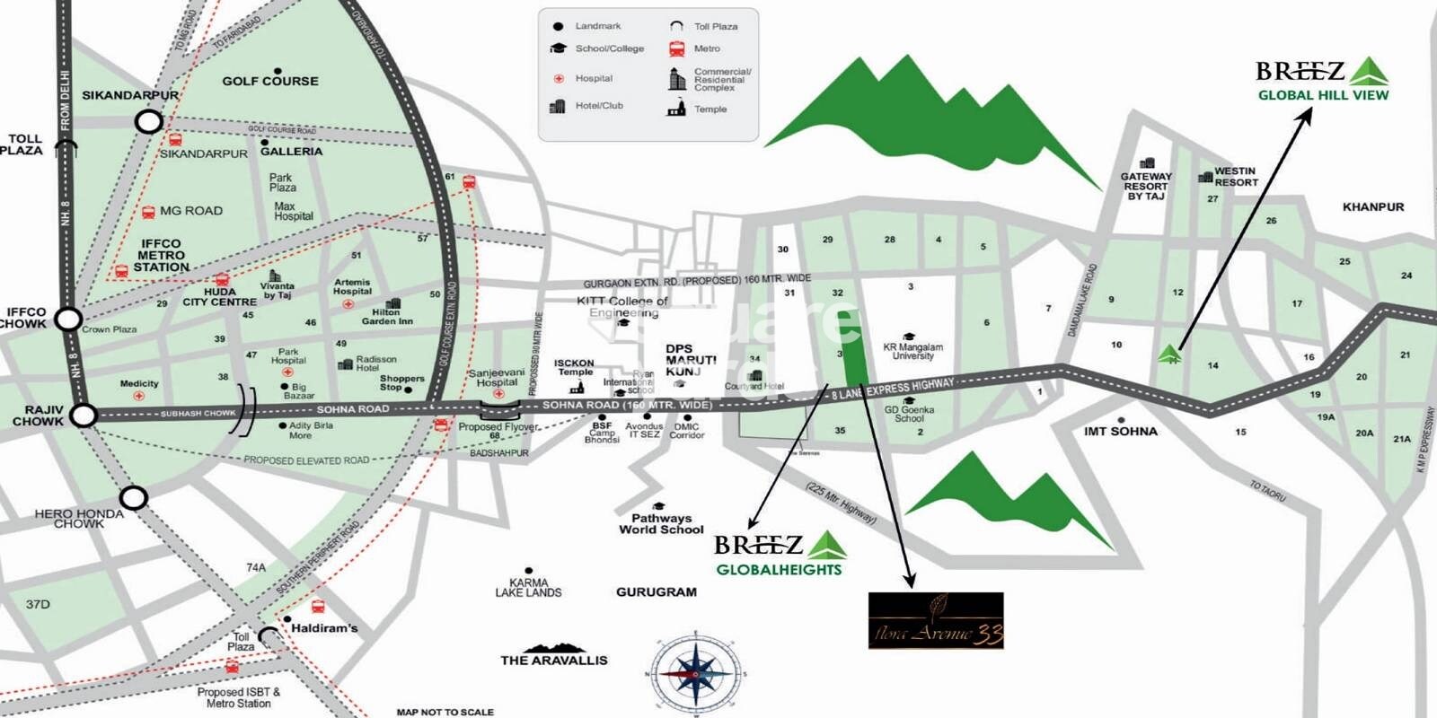 Breez Flora Avenue 33 Location Image