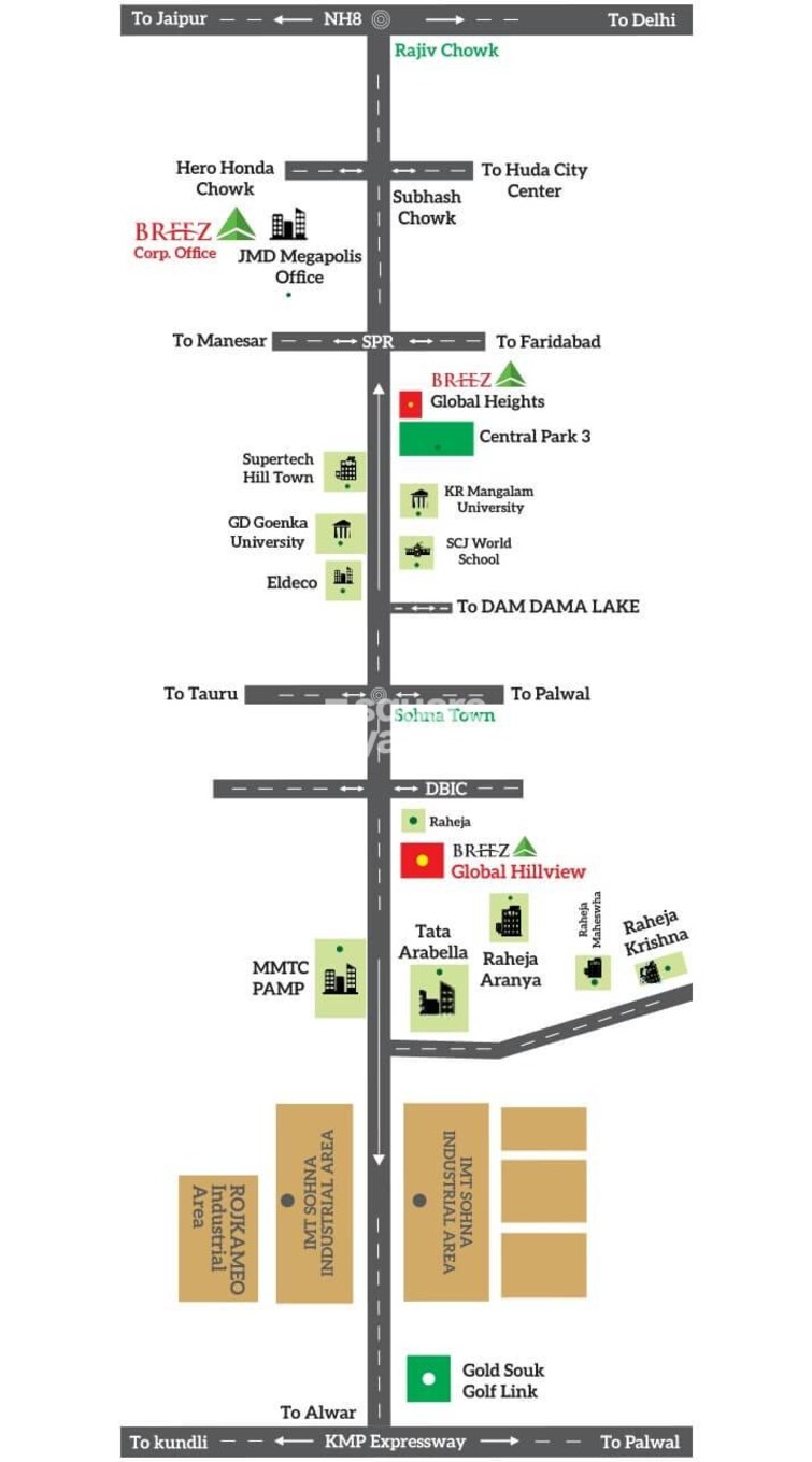 Breez Global Hill View Location Image