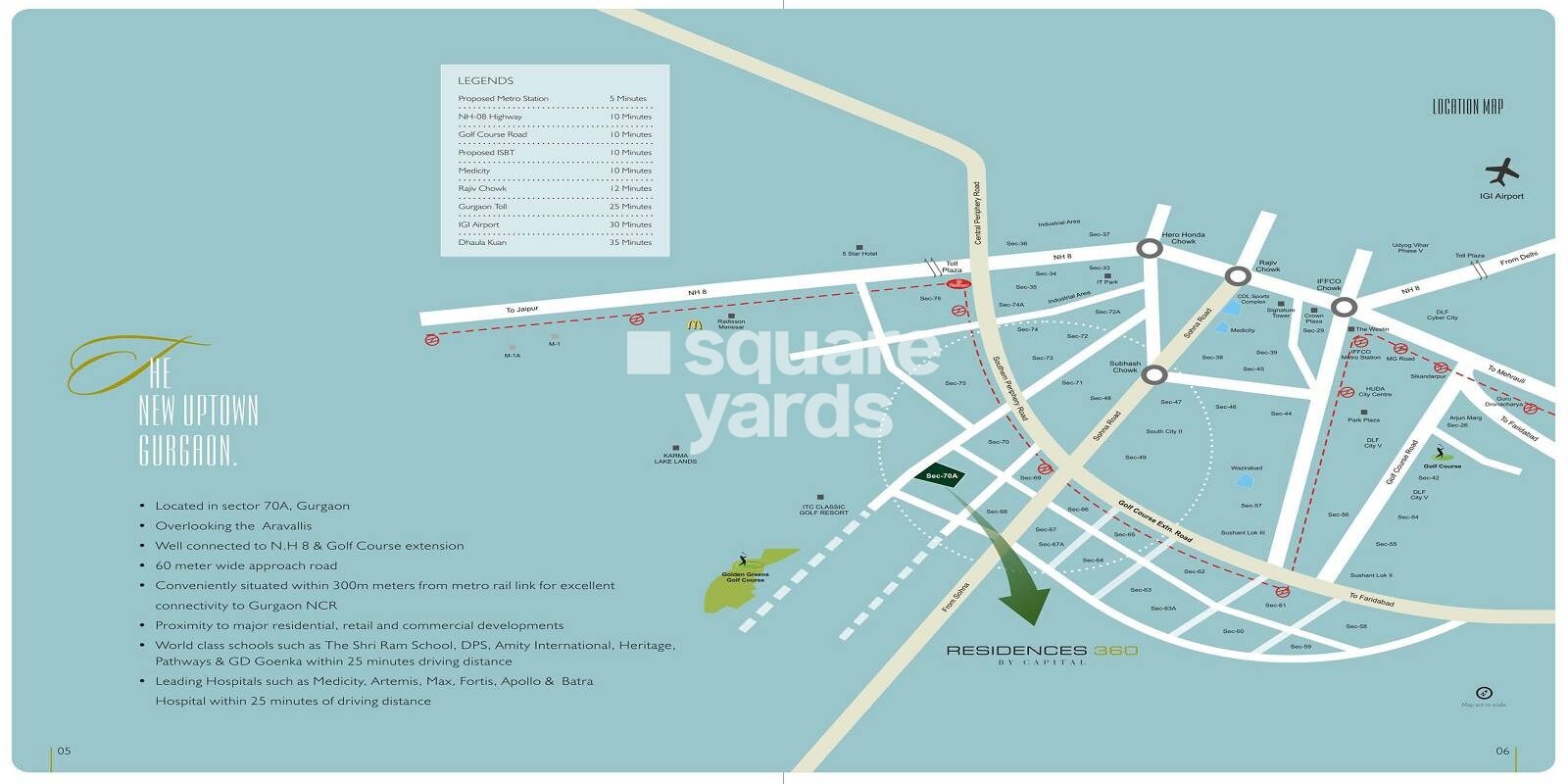 Capital Residency 360 Location Image