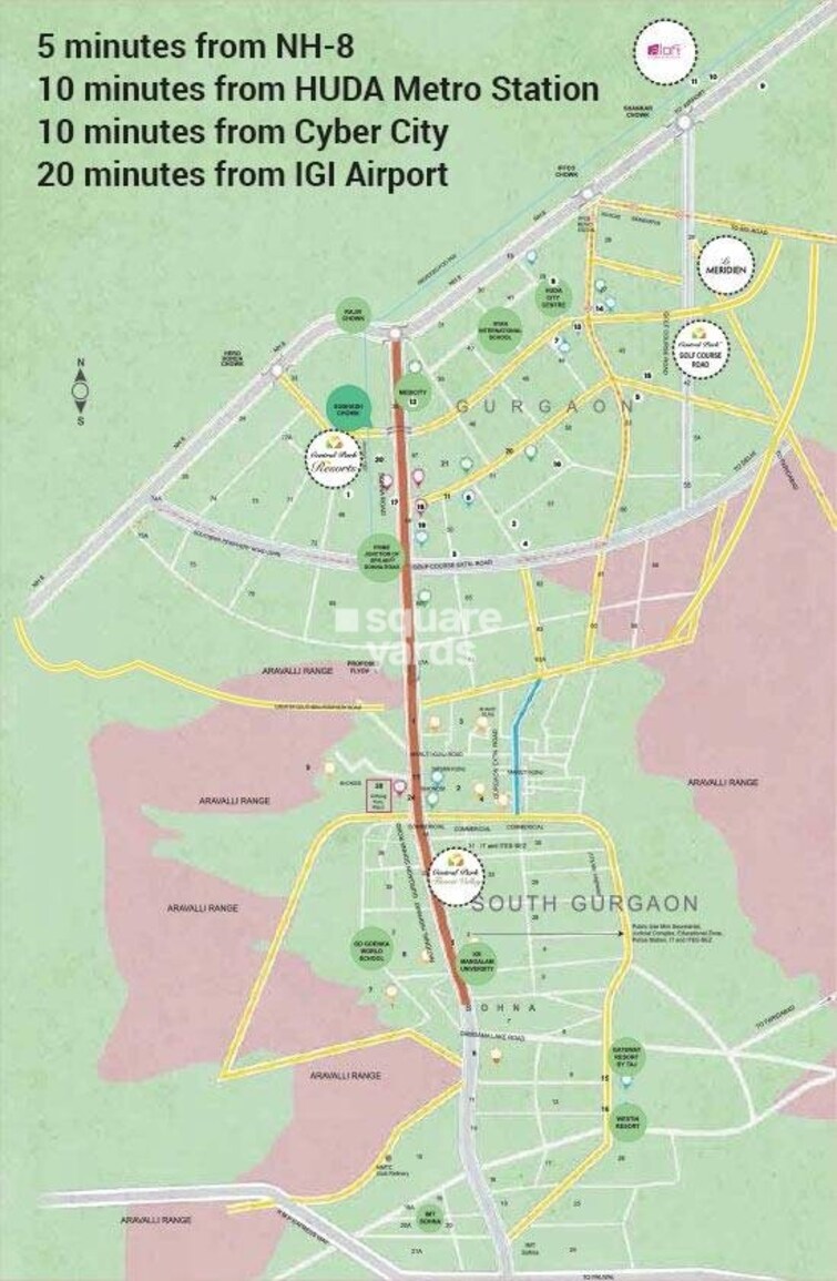 Central Park Bellavista Towers Location Image