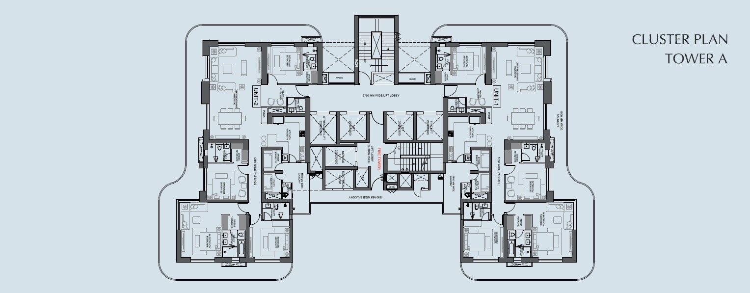 Central Park Bignonia Towers Floor Plans 1