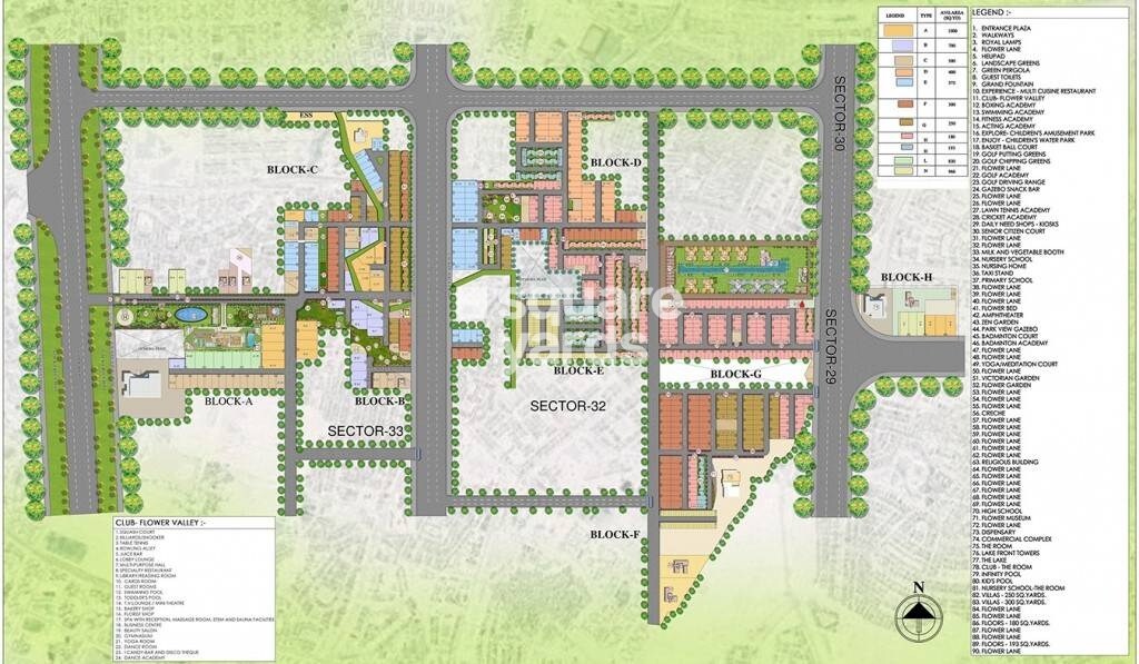 Central Park Flower Valley Aqua Front Towers Master Plan 1