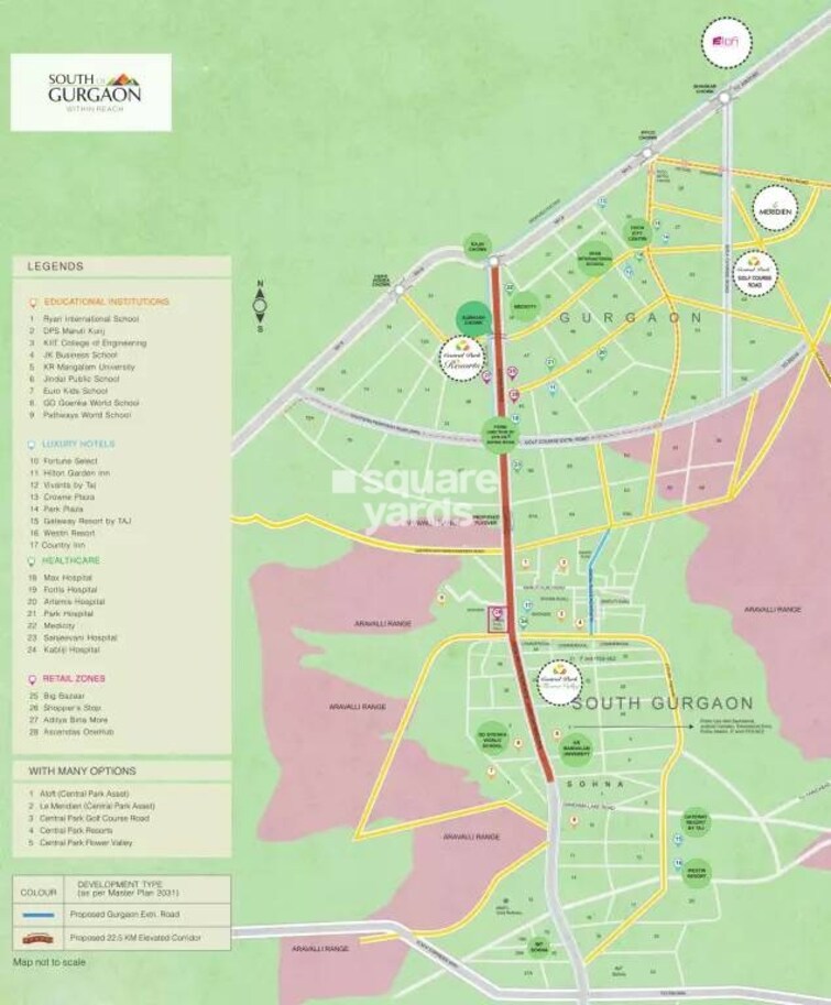 Central Park Lake Front Towers Location Image