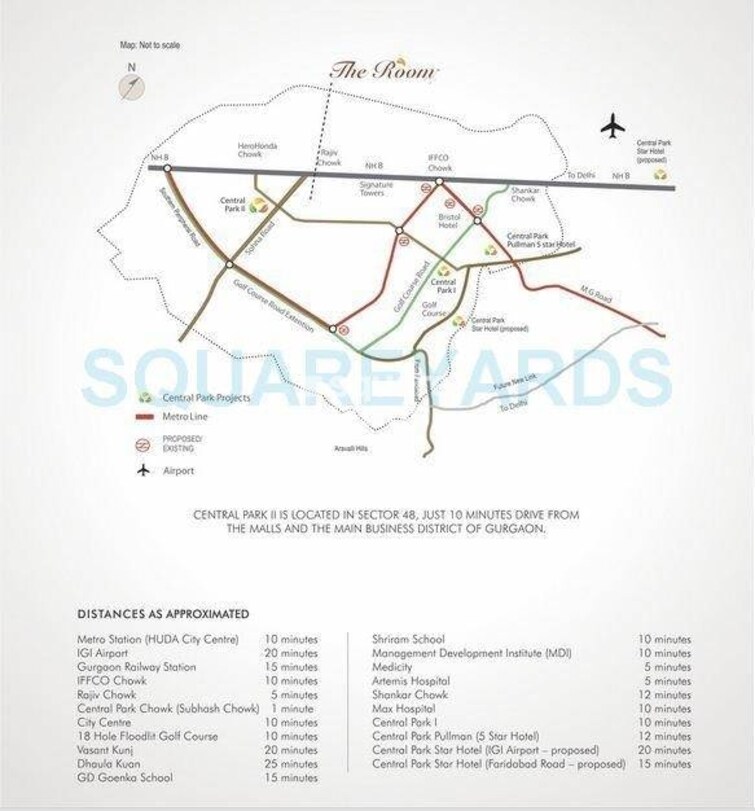 Central Park Resorts Location Image