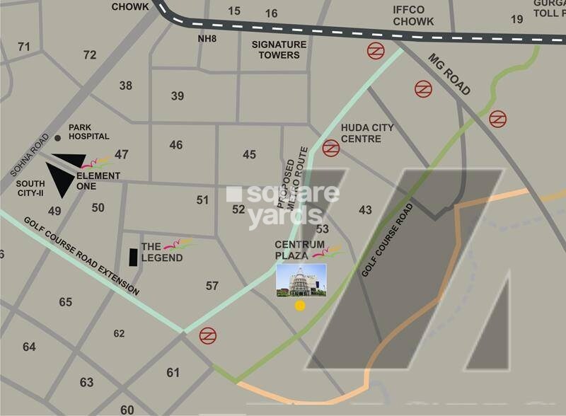 Centrum Plaza Location Image