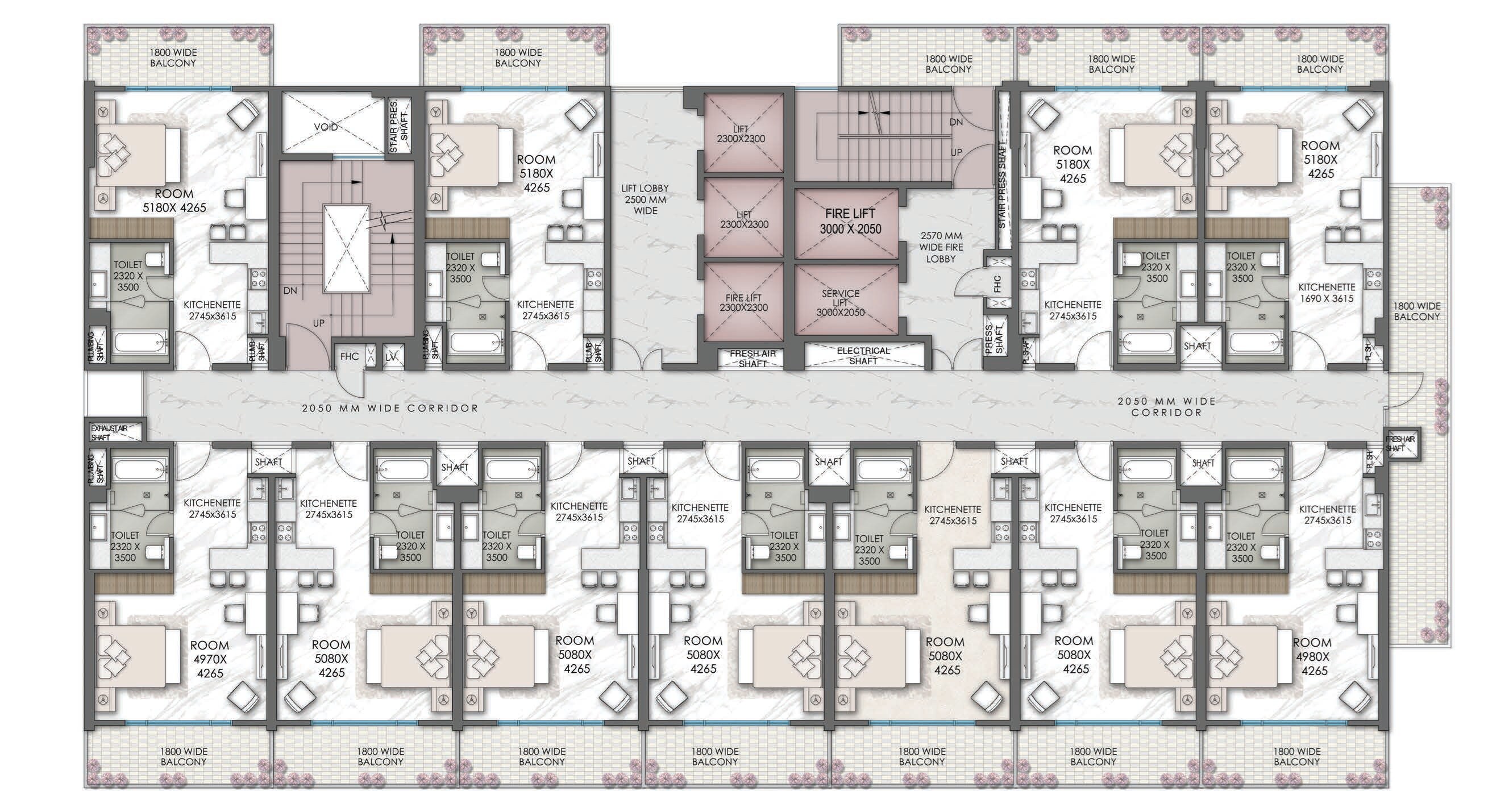 Delphine Central Park Estates Floor Plans