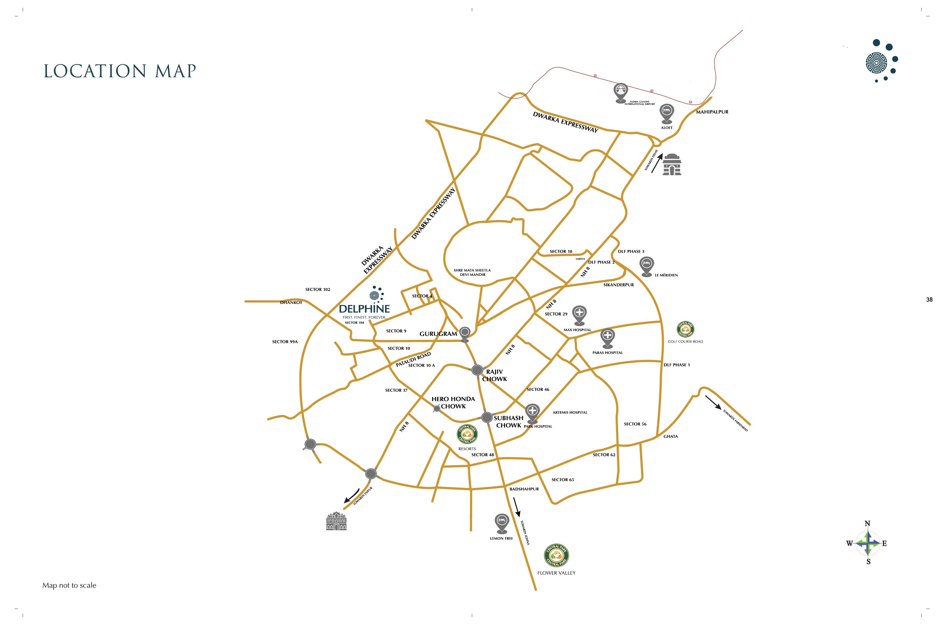 Delphine Central Park Estates Location Image