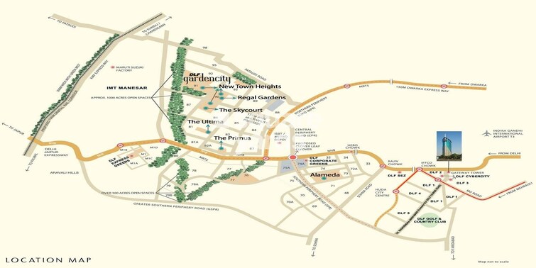 DLF Alameda Location Image