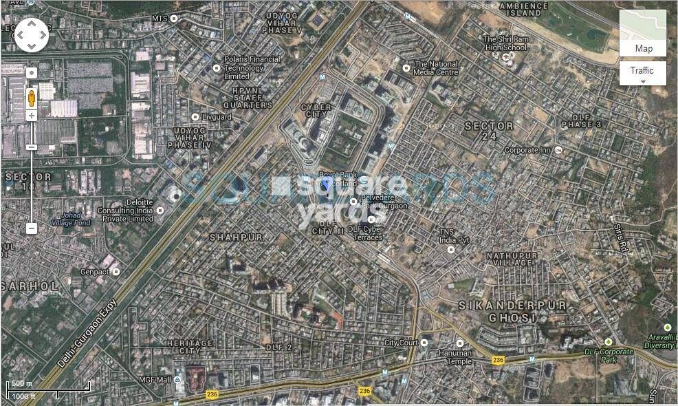 DLF Belvedere Towers Location Image