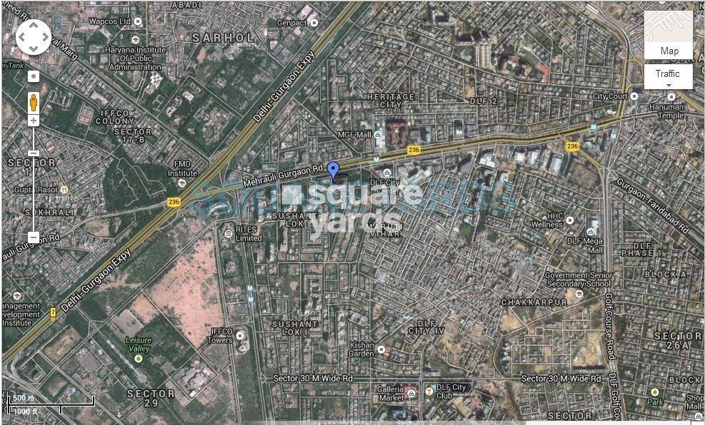 DLF Beverly Park I Location Image