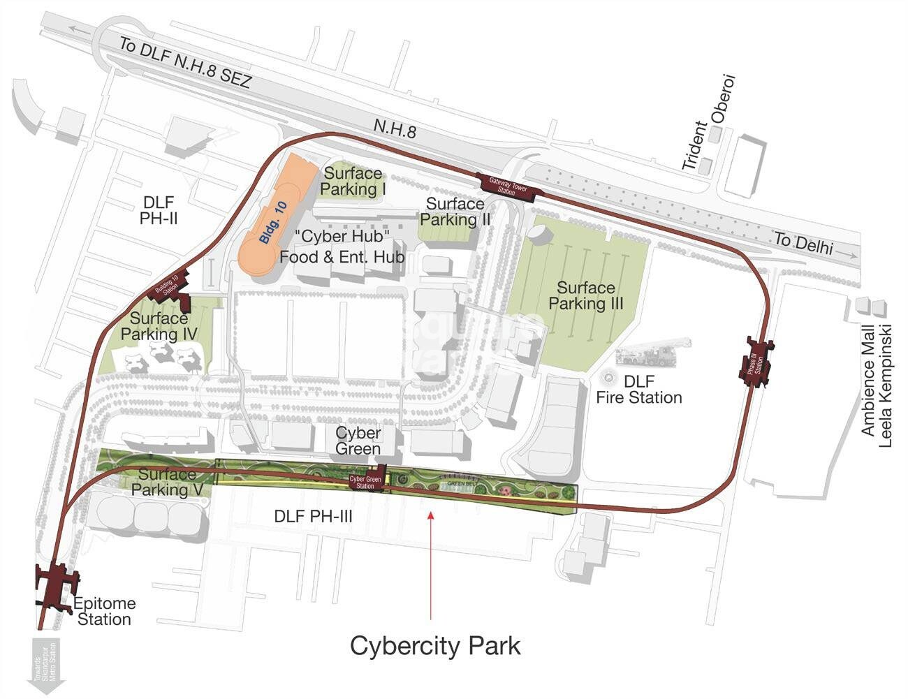 DLF Building 10 Location Image 1