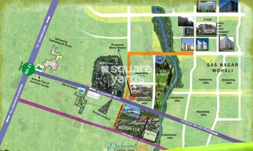 DLF Exclusive Floors Owners Society Location Image