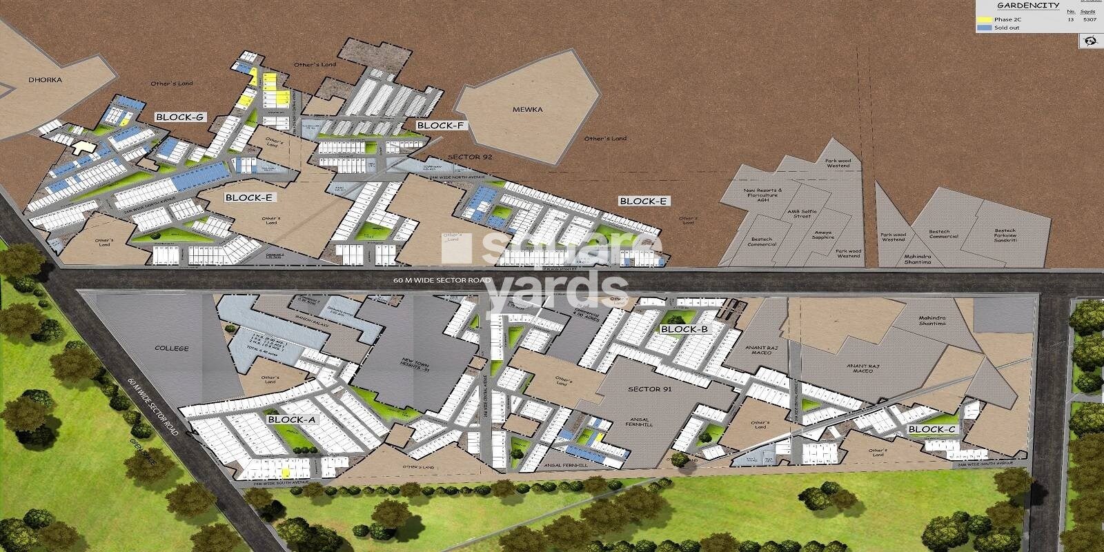 DLF Garden City Independent Floors Master Plan Image