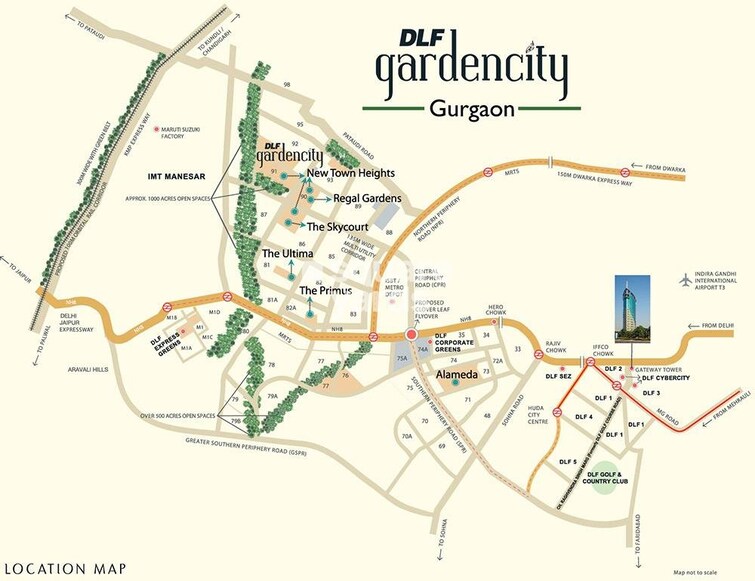 DLF Garden City Plots I Location Image