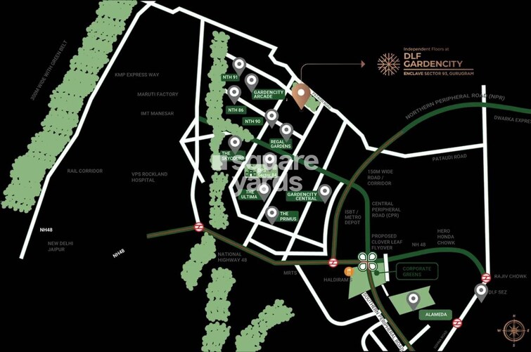 DLF Gardencity Enclave Location Image