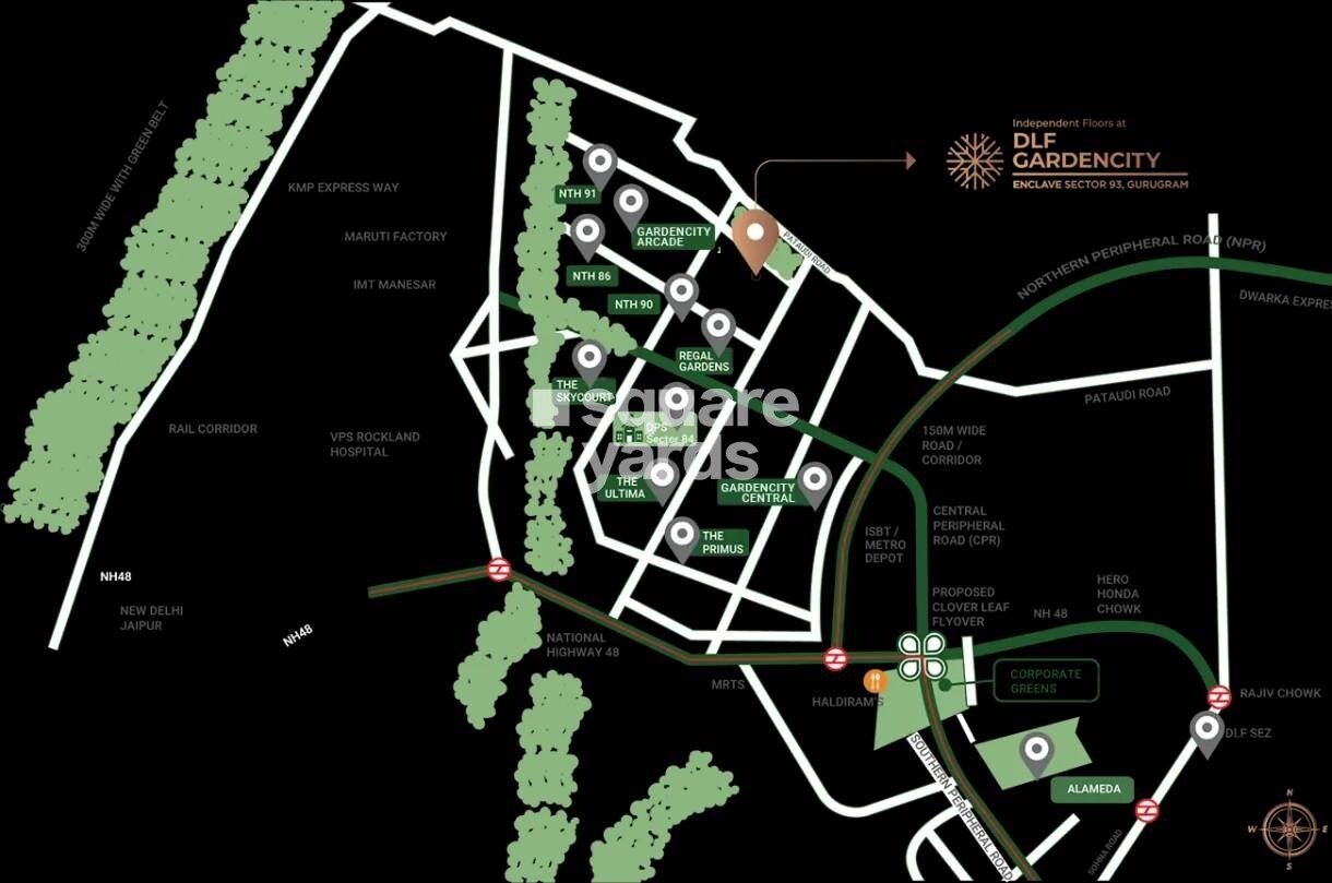DLF Gardencity Enclave Location Image