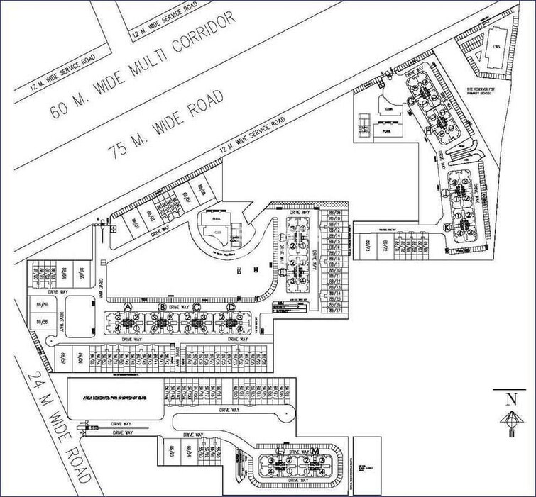 DLF New Town Heights Town Houses Master Plan Image