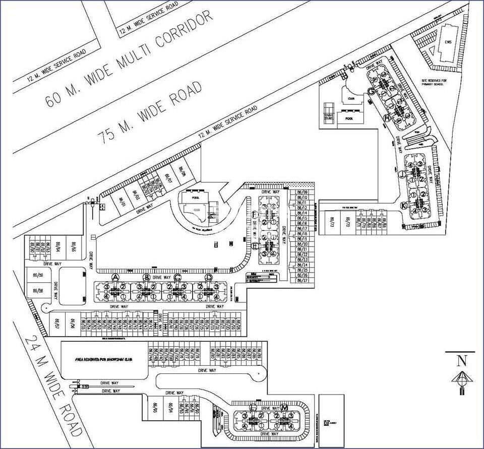 DLF New Town Heights Town Houses Master Plan Image
