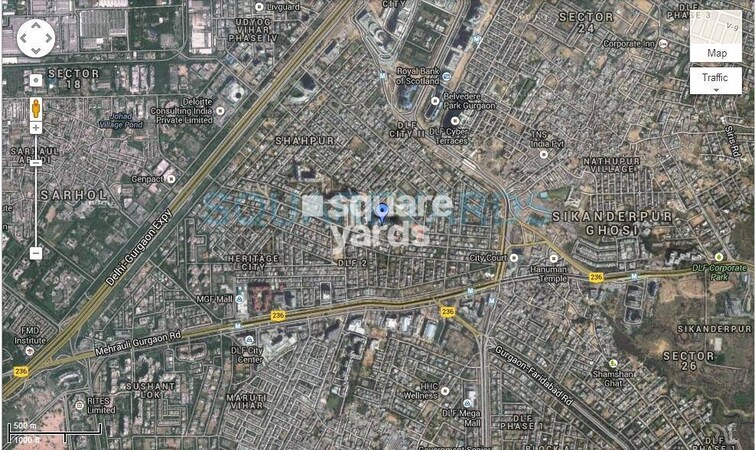 DLF Oakwood Estate Location Image