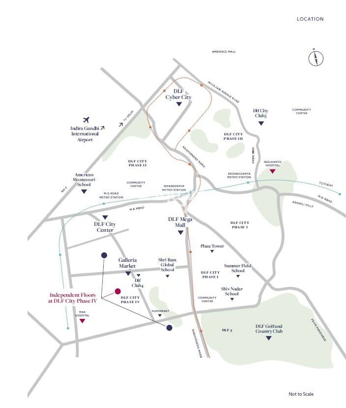 DLF Platinum Residences Location Image