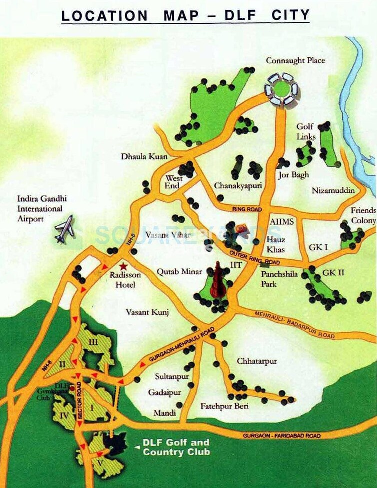 DLF The Princeton Estate Location Image