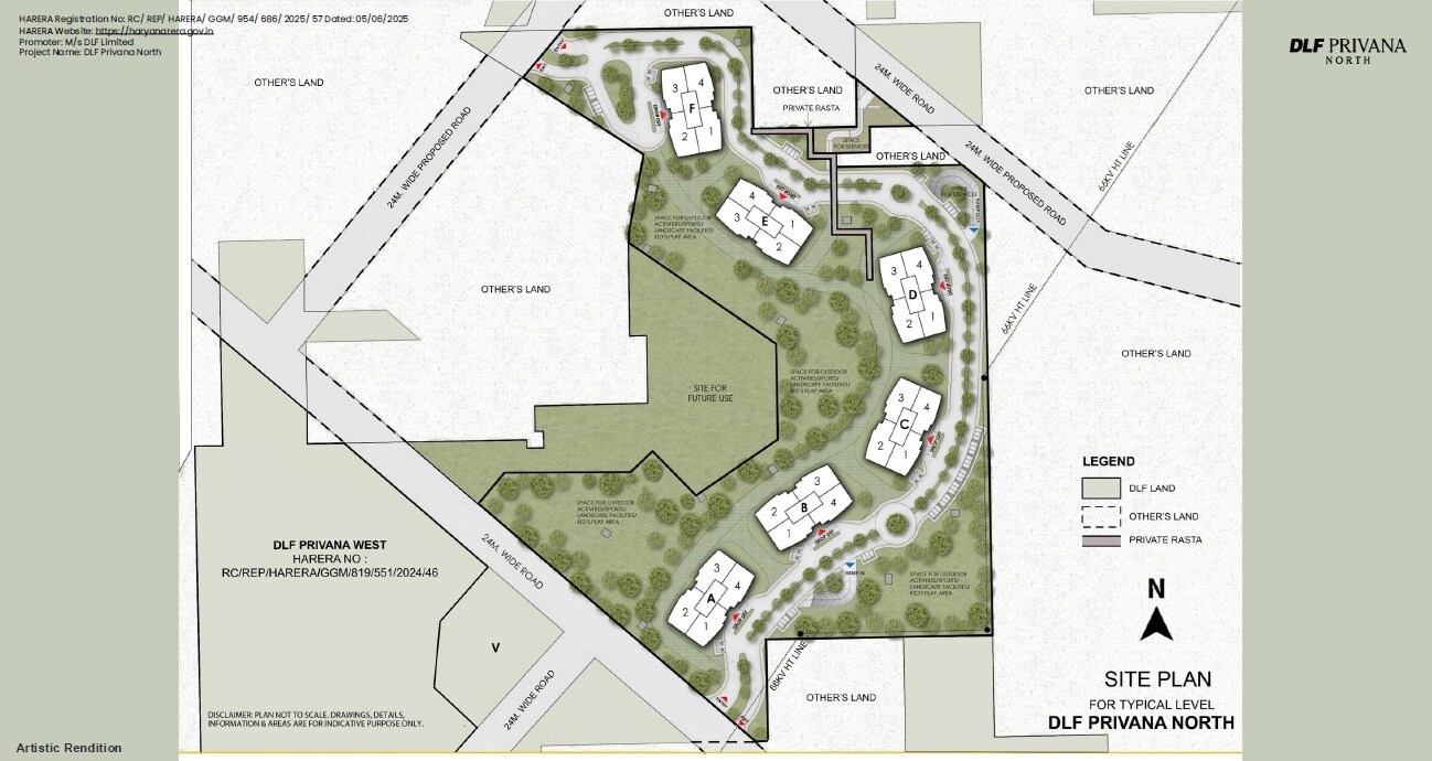 DLF Privana North Master Plan Image